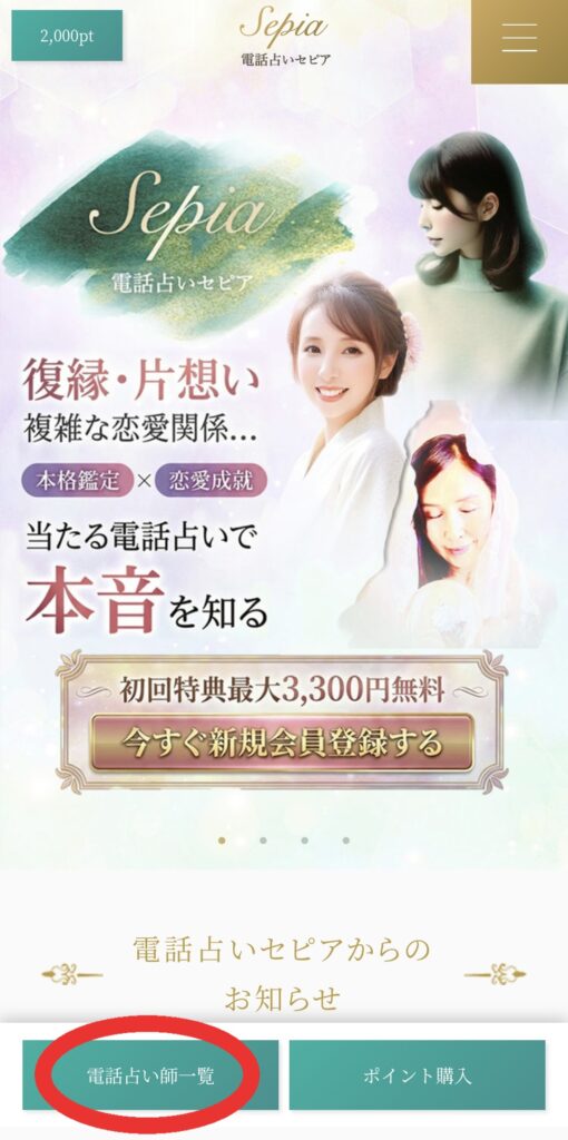 電話占いセピア鑑定1