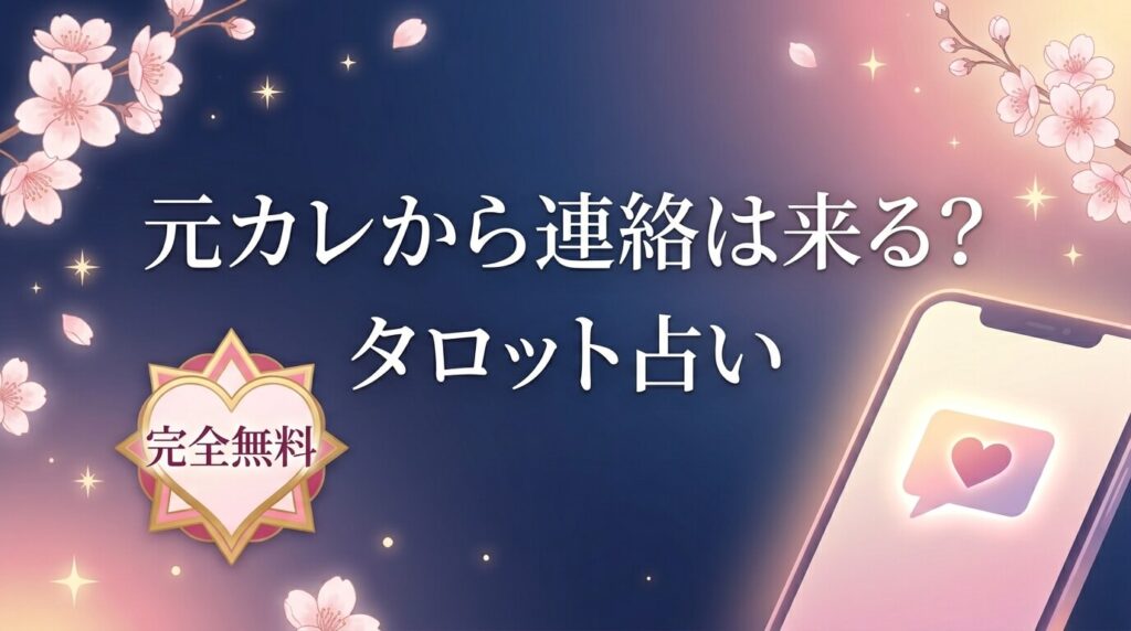 別れた彼から連絡は来る？復縁できるタイミングをタロットで診断
