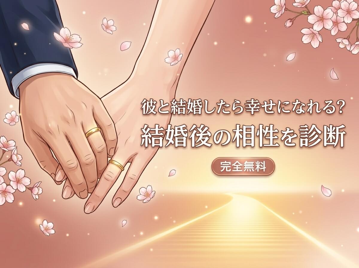 彼と結婚したら幸せになれる？結婚後の相性を診断